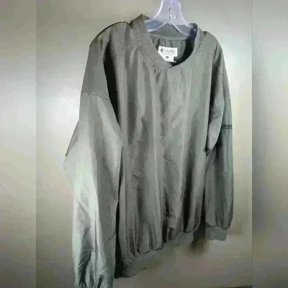 Men's Large Columbia Golf Windbreaker - Pullover Style - Zipper Pockets - Picture 6 of 9